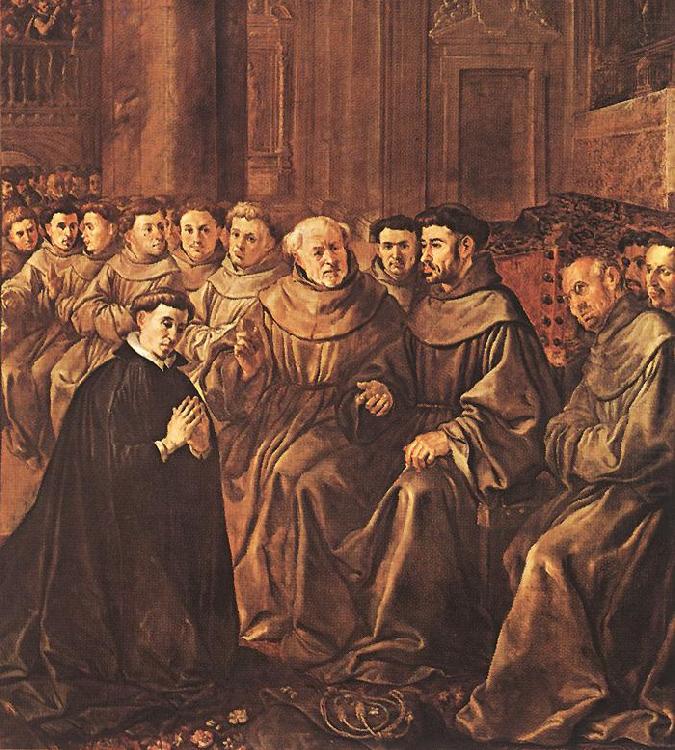St Bonaventure Joins the Franciscan Order g, HERRERA, Francisco de, the Elder
